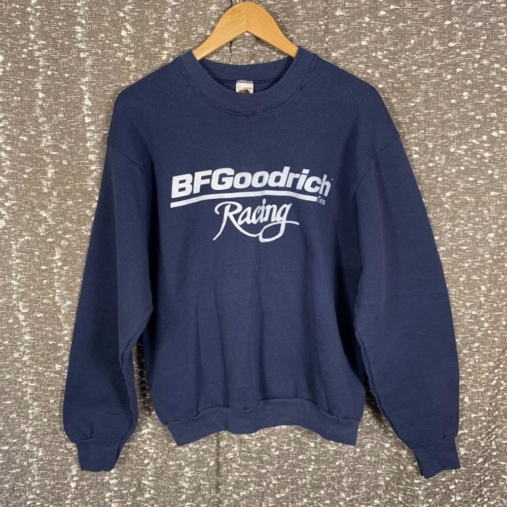 Fruit of the Loom BFGoodrich Tires Racing Blue Crewneck Sweatshirt Men's Large